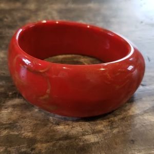 Red Bangle Bracelet